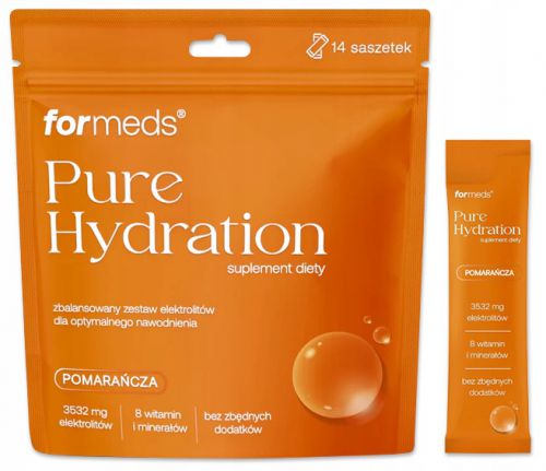 FORMEDS Pure Hydration ELEKTROLITY Pomarańcza MAGNEZ POTAS B12 ENERGIA