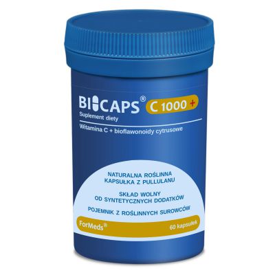 Bicaps WITAMINA C + bioflawonoidy HESPERYDYNA 60kap 1000