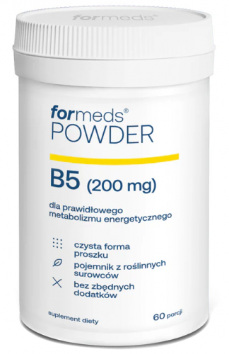 Formeds WITAMINA B5 Powder KWAS PANTOTENOWY proszek BEZ DODATKÓW