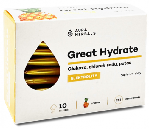 Aura Herbals ELEKTROLITY Great Hydrate SÓD POTAS GLUKOZA Ananas