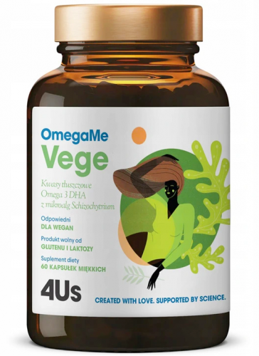 HealthLabs OmegaMeVege OMEGA 3 algi DHA dla WEGAN