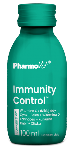 PHARMOVIT Immunity Control WITAMINA C D3 Imbir CYNK ODPORNOŚĆ