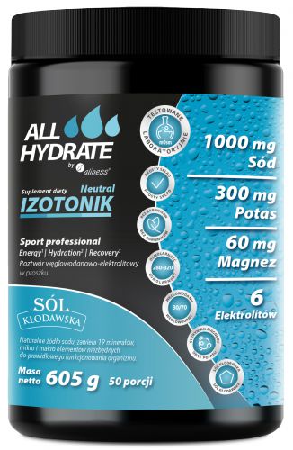 Aliness IZOTONIK Sport Neutral ALLHydrate MAGNEZ POTAS SÓD ELEKTROLITY