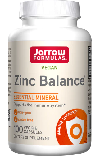 JARROW Zinc Balance CYNK L-OptiZinc + MIEDŹ 100 kaps