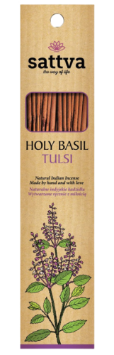 Sattva KADZIDŁO INDYJSKIE Kadzidełko TULSI BAZYLIA ŚWIĘTA Holy Basil