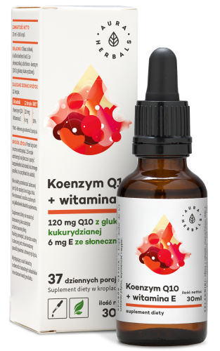 AURA HERBALS Koenzym Q10 + witamina E naturalna KROPL