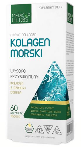 Medica Herbs KOLAGEN MORSKI Collagen 450 mg 60 kap