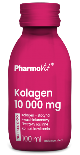 PharmoVit KOLAGEN 10 000 mg KWAS HIALURONOWY SHOT