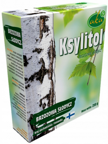 KSYLITOL FIŃSKI KRYSTALICZNY CUKIER BRZOZOWY 250g AKA