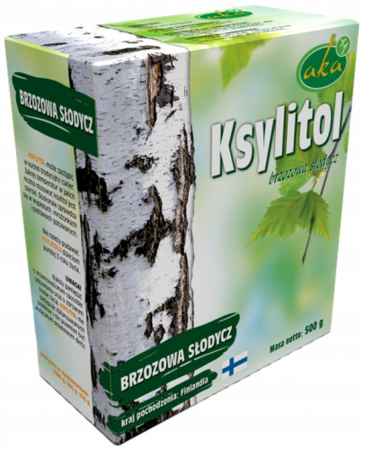 KSYLITOL FIŃSKI CUKIER BRZOZOWY KRYSTALICZNY 500g AKA