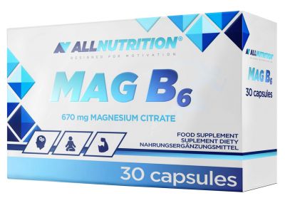 ALLNUTRITION magnez MAG B6 cytrynian magnezu 30kap