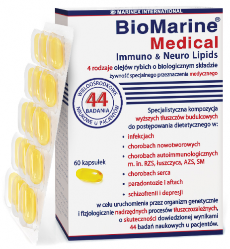 BIOMARINE Medical TRAN OMEGA-3 60k DZIECI DOROŚLI