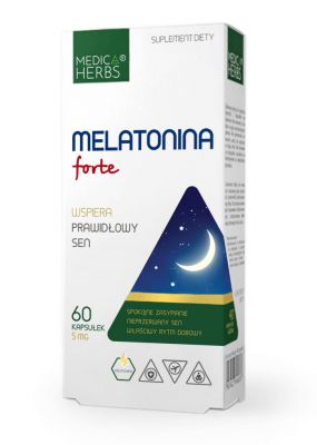 Medica Herbs MELATONINA Forte 5mg 60k DOBRY SEN