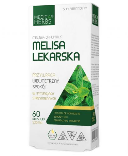 Medica Herbs MELISA LEKARSKA ekstrakt Melissa 520mg 60kap