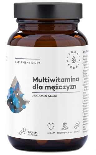 Aura Herbals MULTIWITAMINA DLA MĘŻCZYZN Witaminy Minerały ZDROWIE