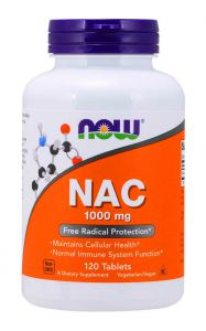 NOW Foods NAC 1000mg N-Acetylocysteina L-CYSTEINA 120 tabs.