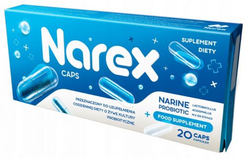 NAREX Caps PROBIOTYK NARINE 20 kapsułek KULTURY PROBIOTYCZNE