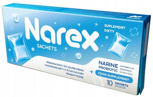 NAREX Sachets PROBIOTYK NARINE 10 saszetek KULTURY PROBIOTYCZNE