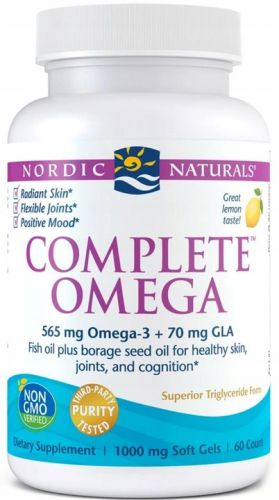 NORDIC NATURALS COMPLETE OMEGA-3 565mg + GLA CZYSTY