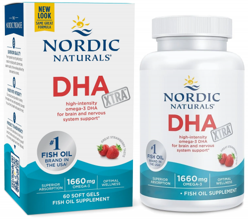 NORDIC NATURALS omega- 3 1660mg DHA EPA 60k