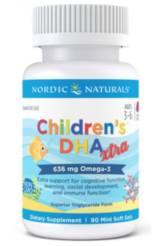 NORDIC NATURALS CHILDREN\'S DHA OMEGA 3 636mg - 90 kaps.