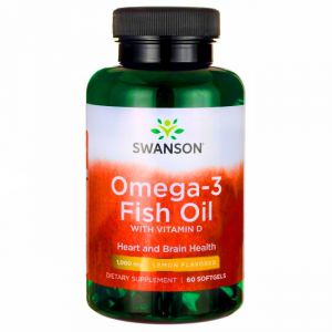 SWANSON KWASY omega 3  OMEGA-3 EPA DHA  & WITAMINA D3