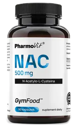 PharmoVit NAC 500 mg N-Acetylo-L-Cysteina 90 kaps