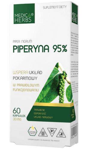 PIPERYNA Piperine 95% TRAWIENIE odchudzanie Medica Herbs