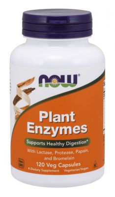 NOW Plant Enzymes Roślinne Enzymy Trawienne 120k