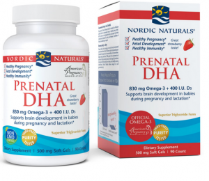 NORDIC Prenatal DHA OMEGA-3 witamina D3 90 kaps