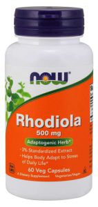 NOW FOODS Rhodiola ekstr 500mg Różeniec Górski 60k