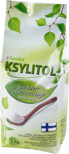Santini KSYLITOL FIŃSKI 100% Cukier Brzozowy 1kg