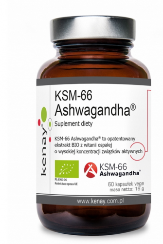 KENAY ASHWAGANDHA KSM-66 organiczna 60k