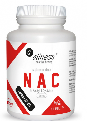 Aliness NAC N-Acetylocysteina L-CYSTEINA 190 mg 100