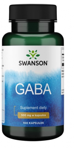 SWANSON GABA 500 mg KWAS GAMMA AMINOMASŁOWY