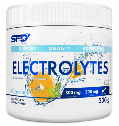 SFD ELECTROLYTES POMARAŃCZA ELEKTROLITY NAWODNIENIE MAGNEZ POTAS ENERGIA