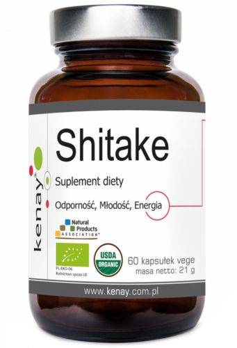 KENAY SHITAKE shiitake grzybek BEZ WYPEŁNIACZY 350 mg 60kpa