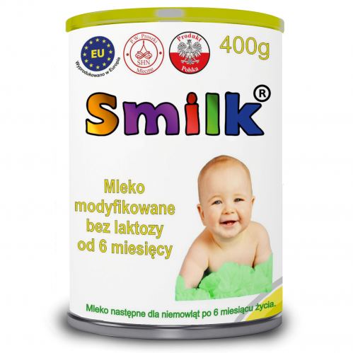 Smilk MLEKO MODYFIKOWANE 400g BEZ LAKTOZY dla niemowląt 6m+