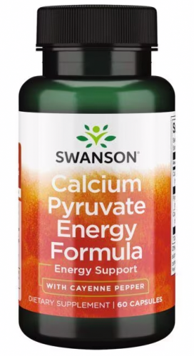 SWANSON Calcium Pyruvate Energy WAPŃ PIROGRONIAN CAYENNE Energia