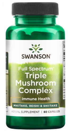 SWANSON Triple Mushrooom Complex MAITAKE REISHI SHIITAKE Grzyby ODPORNOŚĆ