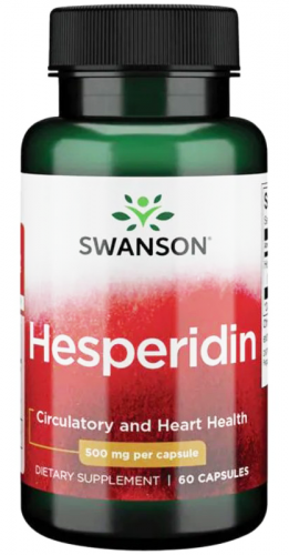 Swanson HESPERYDYNA Hesperidin 500mg ZDROWE SERCE KRĄŻENIE