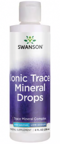 SWANSON Ionic Trace Minerals JONOWE MINERAŁY w płynie MAGNEZ LIT BOR