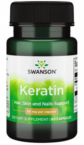 SWANSON Keratin KERATYNA 50mg WŁOSY SKÓRA PAZNOKCIE