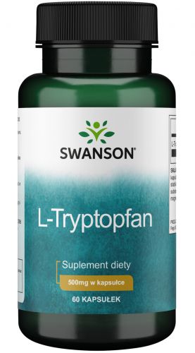 SWANSON L-TRYPTOFAN tryptophan 500mg depresja