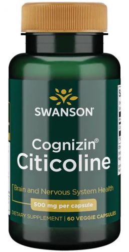 SWANSON Citicoline CDP Choline CYTYKOLINA 500mg 60