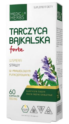 Medica Herbs TARCZYCA BAJKALSKA FORTE 550mg STAWY