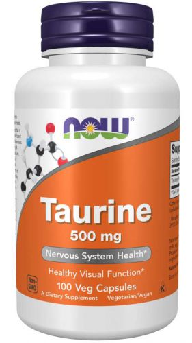 Now Foods TAURYNA taurine 500mg 100 kaps.