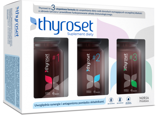 Thyroset WITAMINY minerały TARCZYCA HASHIMOTO Norsa Pharma