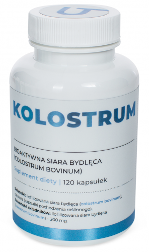 VISANTO KOLOSTRUM 200mg BIOAKTYWNE COLOSTRUM BOVINUM 120kap Jerzy Zięba