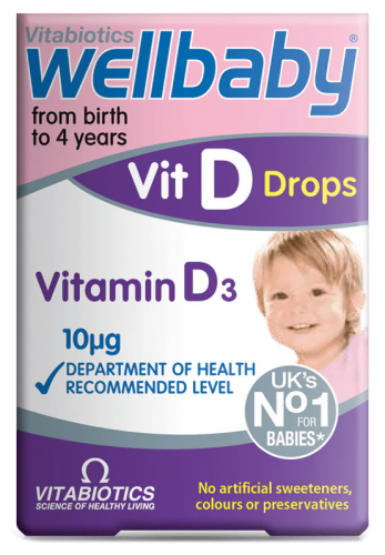 VITABIOTICS Wellbaby WITAMINA D3 w kroplach DLA DZIECI NIEMOWLĄT Odporność